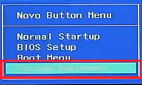 novo button menu