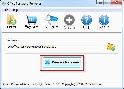 Remove MS Office 2000 password