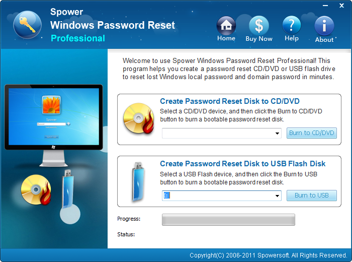 Windows Password Reset can reset any lost windows password within a few seconds
