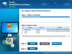Spower Windows Password Reset for Mac