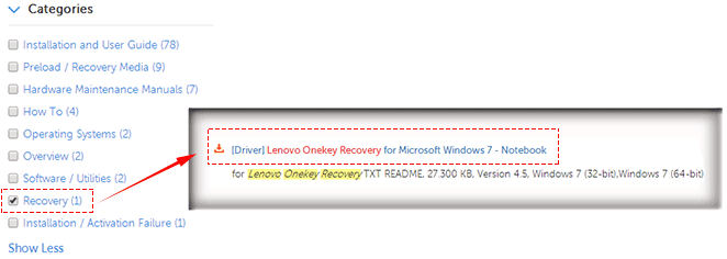 lenovo onekey recovery windows 7