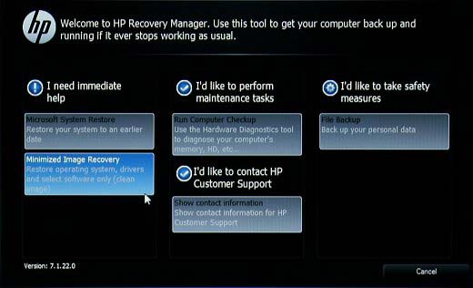 minimized image recovery windows 8