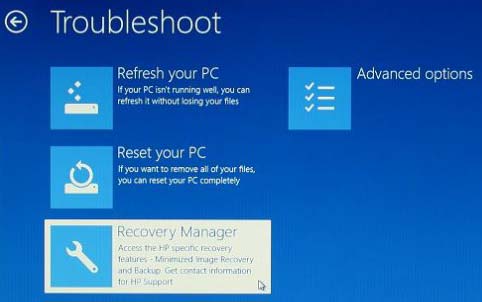 troubleshoot screen