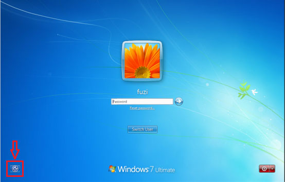 windows 7 login screen