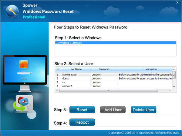 unlock windows 7 password