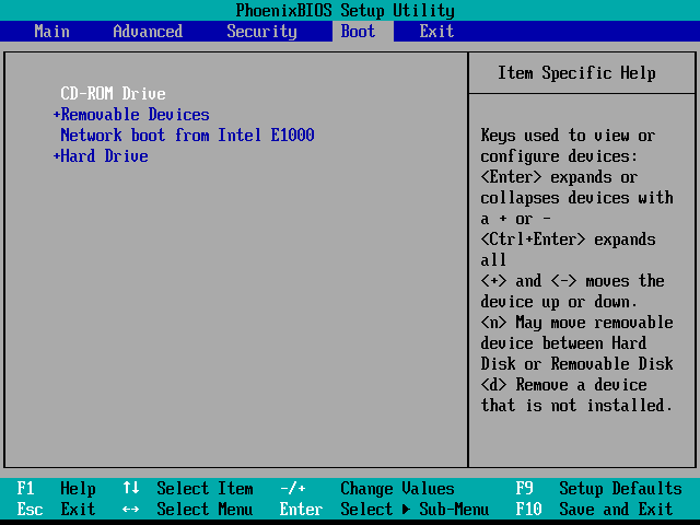 gateway pc boot from usb